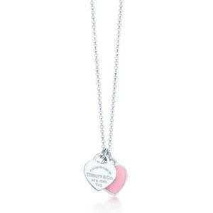 Pink Tiffany Heart Necklace